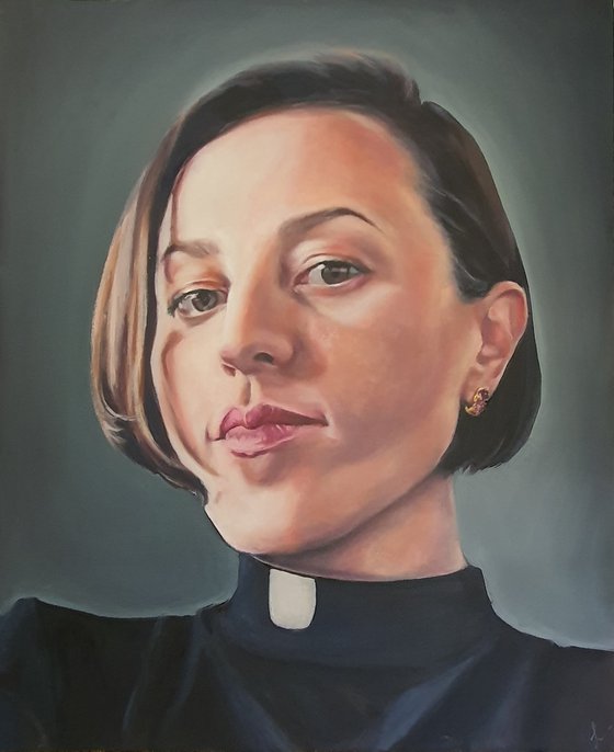 Self portrait as a catholic priest