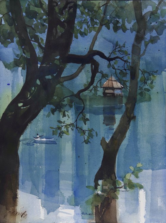 Trees jazz, water blues