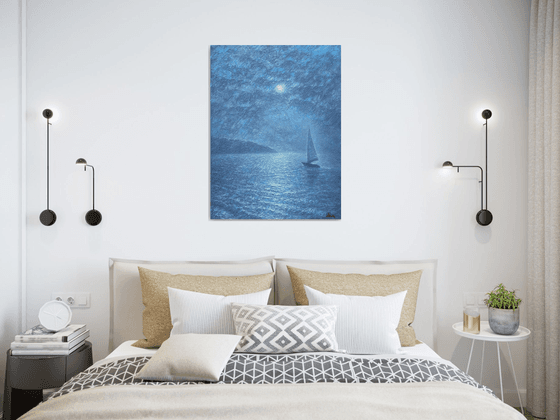 Moon and Yacht