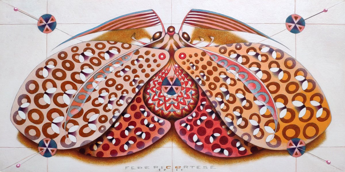 Chromatic butterfly - pink by Federico Cortese