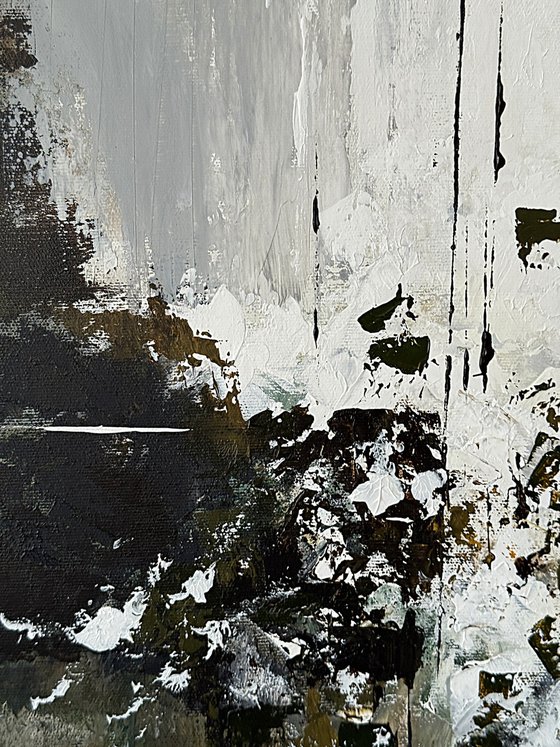Ochre & Olive Abstraction set