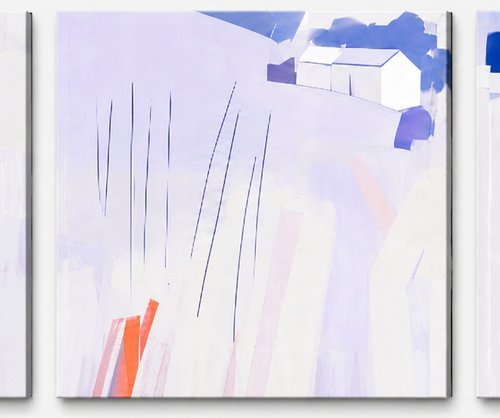 Triptych Silence On the Fields by V+V Kniazievi