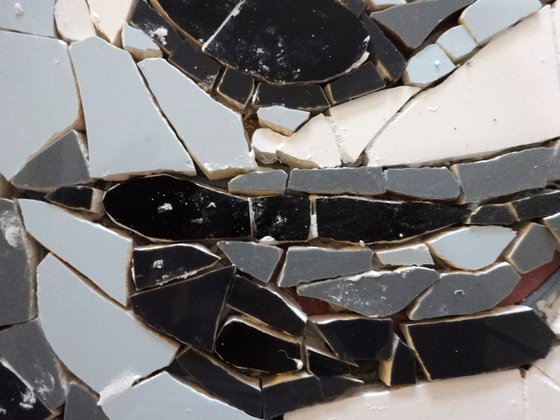 Audrey Hepburn (Ceramic Tile Fragment Mosaic)