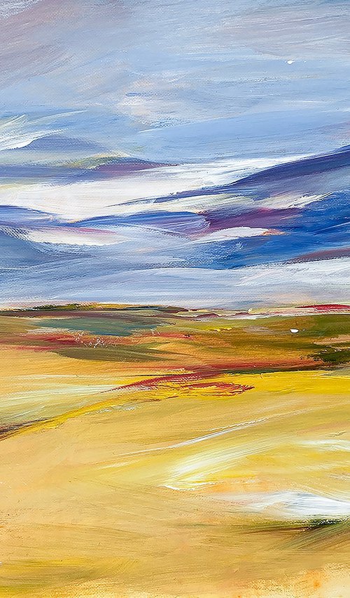 Turbulent Sky Yellow Fields by Arti Chauhan