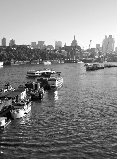 Morning View From Waterloo Bridge by Alex Cassels