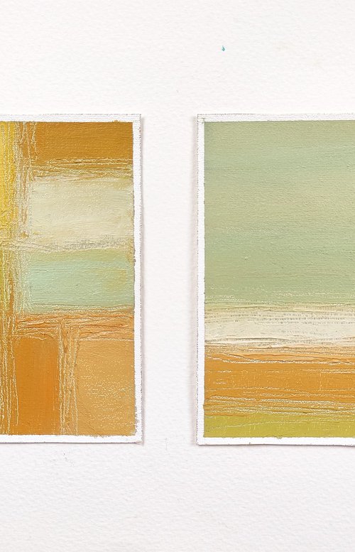 Etude diptych "Morning light" by Yana Dulger