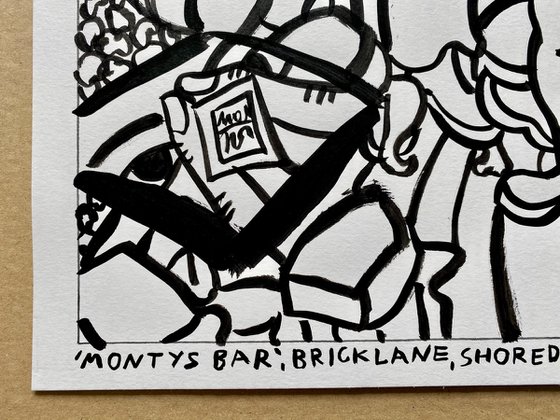 Montys Bar, Bricklane, Shoreditch, LDN, UK