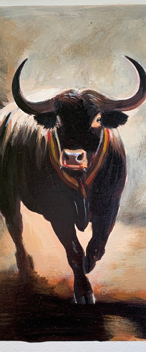 Spanish Bull by Anzhelika Klimina