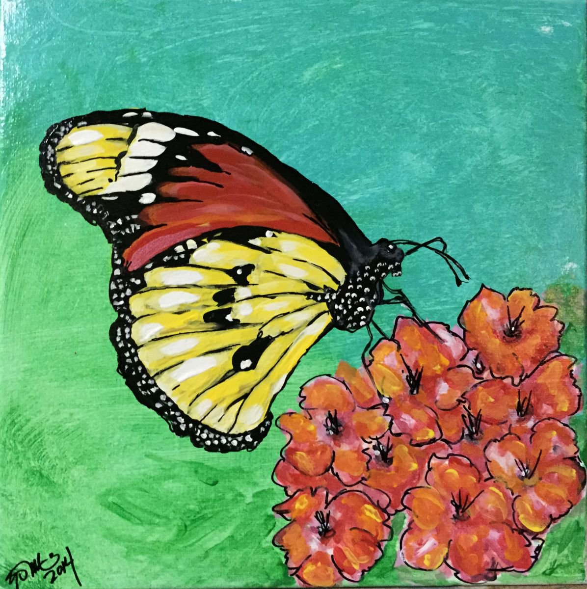 Painted Jezebel Butterfly by Carolyn Shoemaker (Soma)