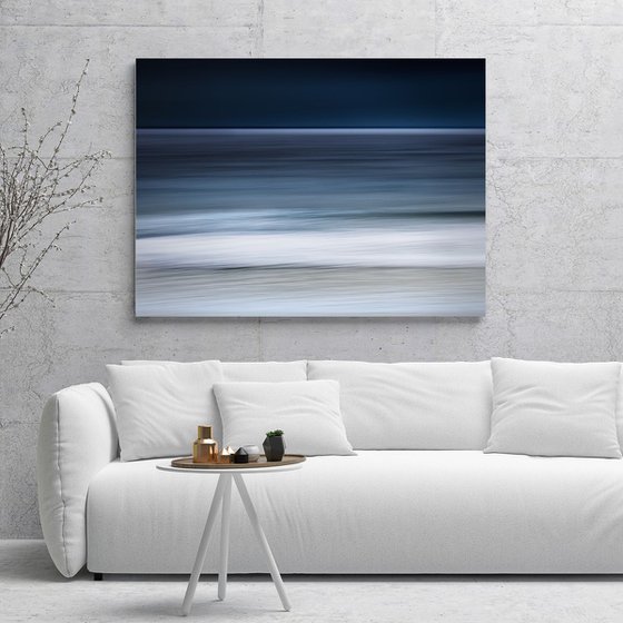 Enigma  - classic blue art on canvas