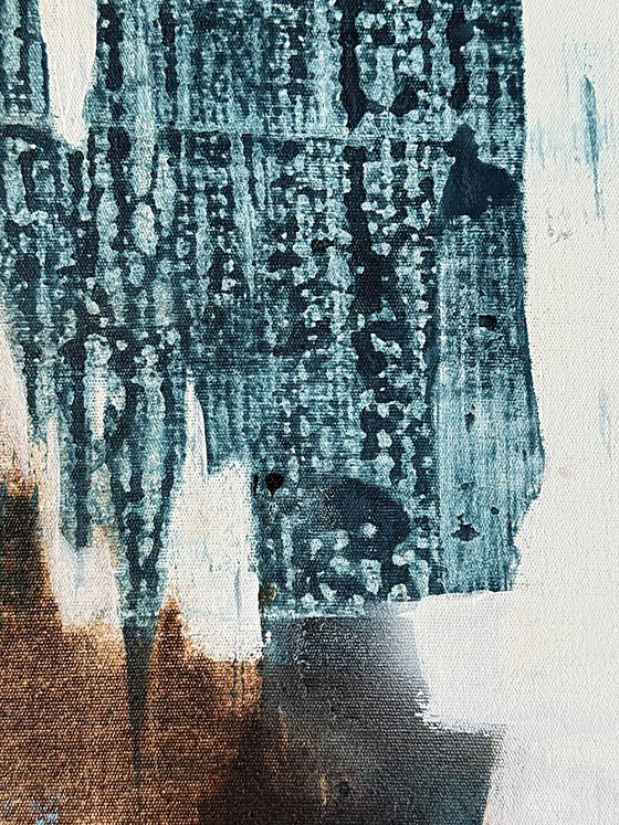 Measured Stillness. blue indigo