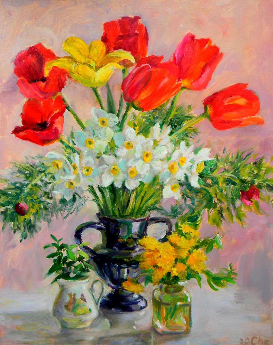Spring bouquets by Liudmyla Chemodanova