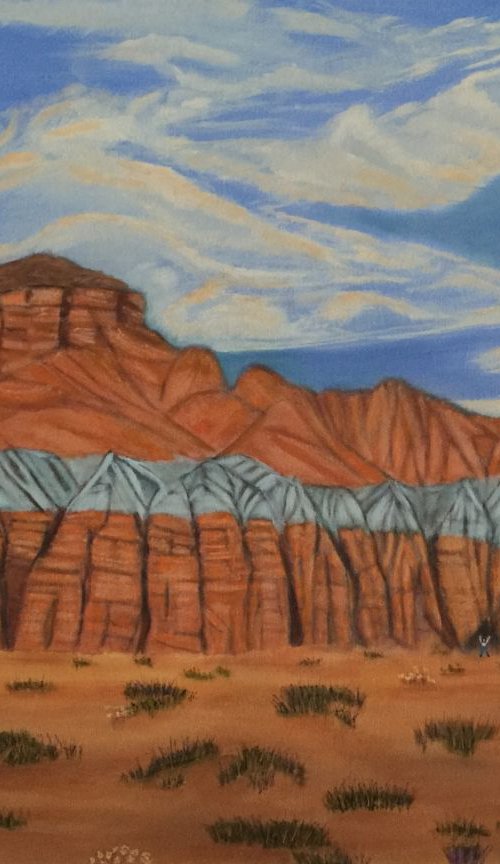 BLUE TIPPED MESA by Leslie Dannenberg