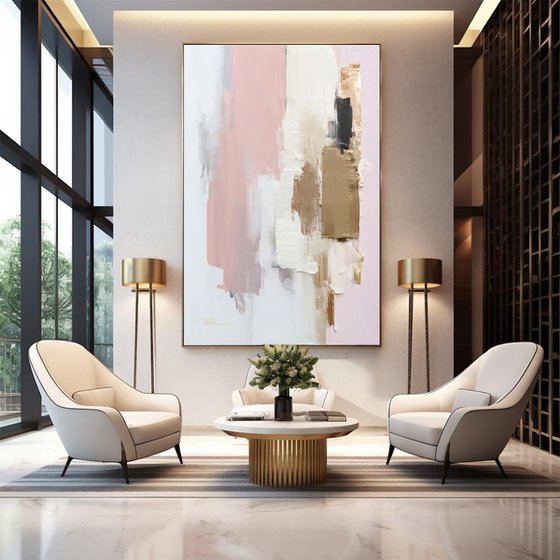 Pink Pulse with Gold Trace