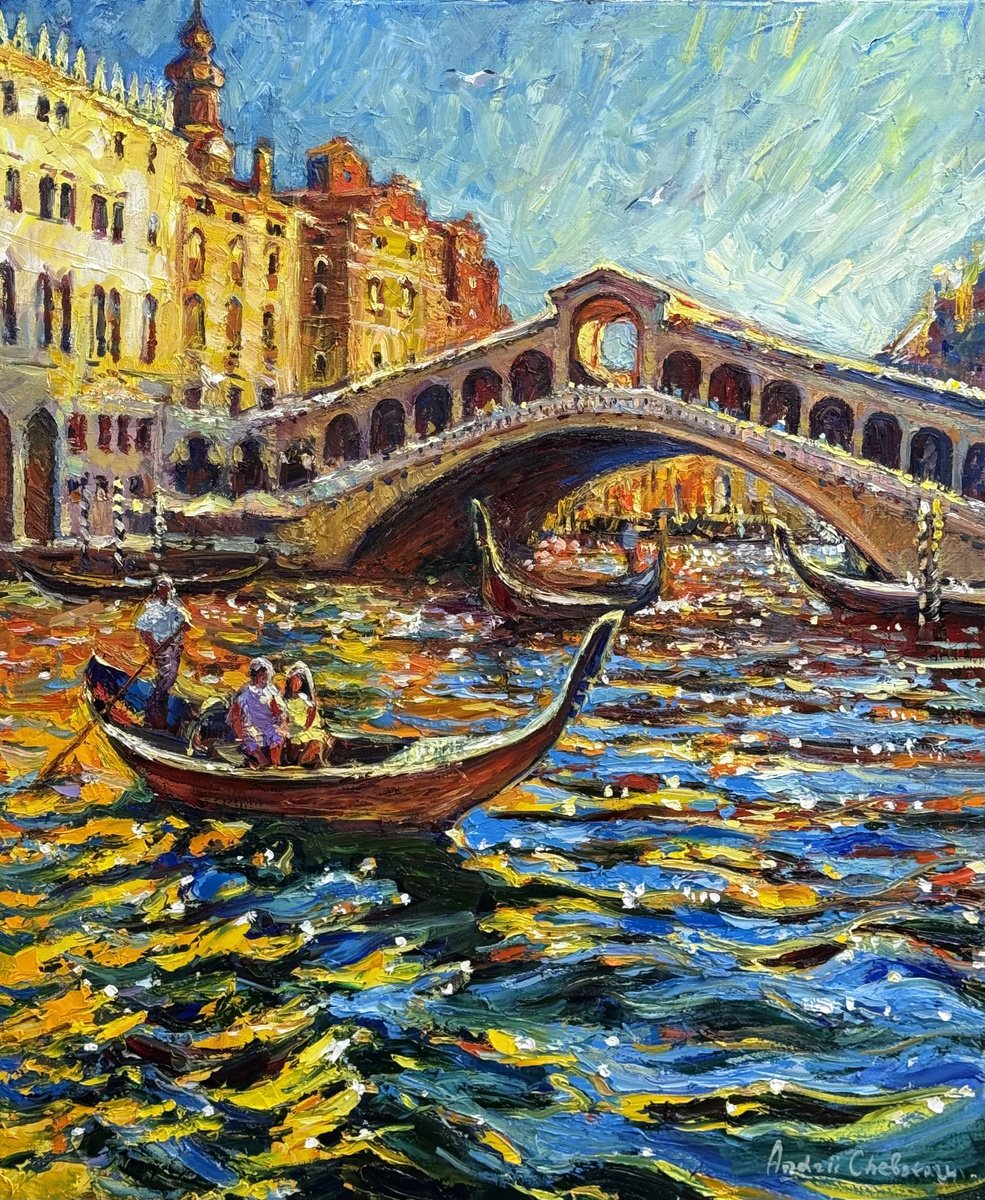 Heart Of Venice Venice, Italy By Andrii Chebotaru, 26 X 31, Artwork For Sale On Artfinder