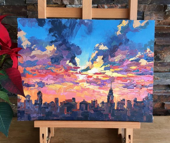 "Sunset in New York"