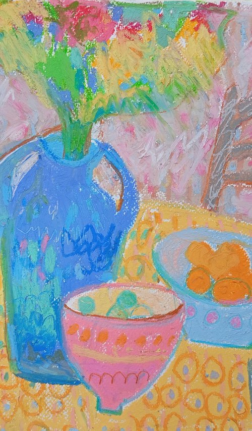 Grandmother's Table by Iryna Kindrytska