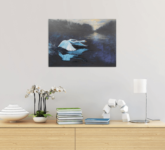 The Swan and the Flower Moon
