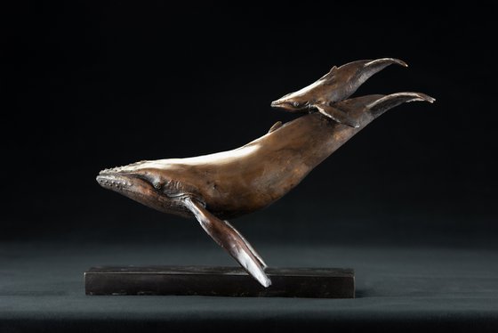 Whale and Calf Foundry Bronze