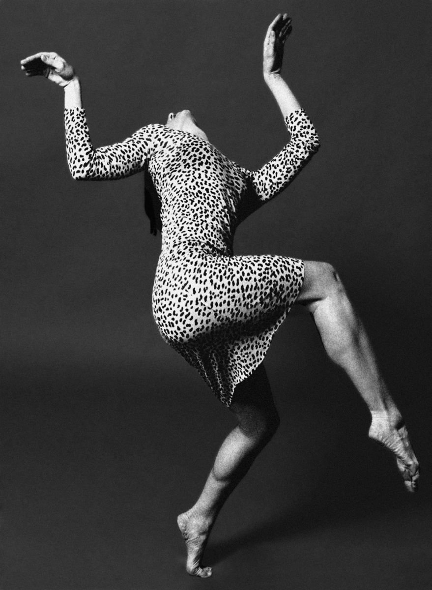 Dancer in a Leopard Print Dress by Vincent Abbey