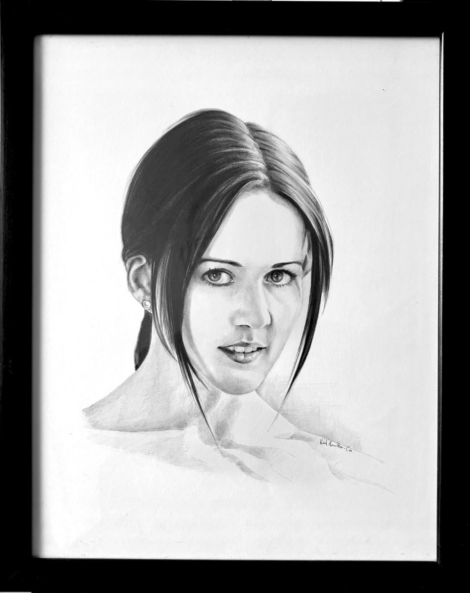 Portrait of a young woman by Karl Hamilton-Cox