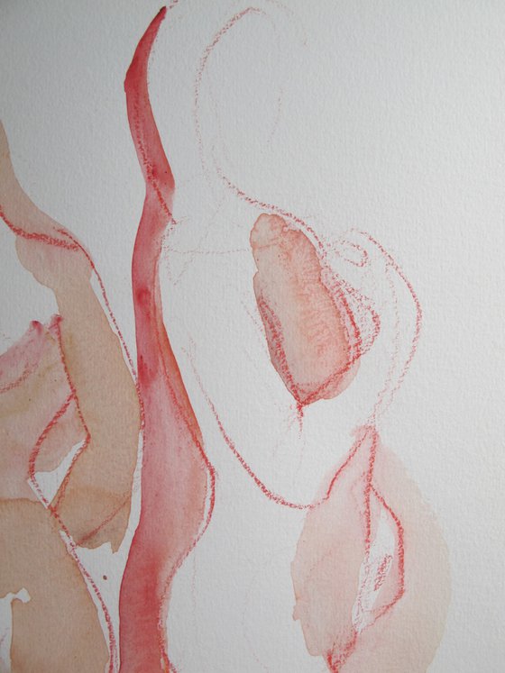 Standing female nude 3 poses