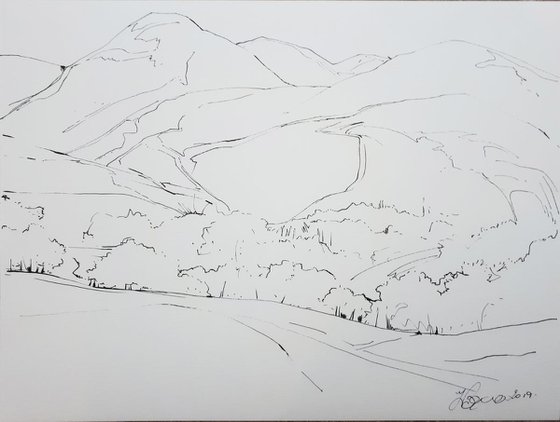 BUTTERMERE DRAWING 4