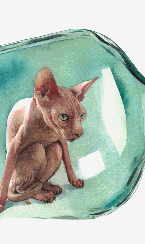 Sphynx in Bottle by REME Jr.