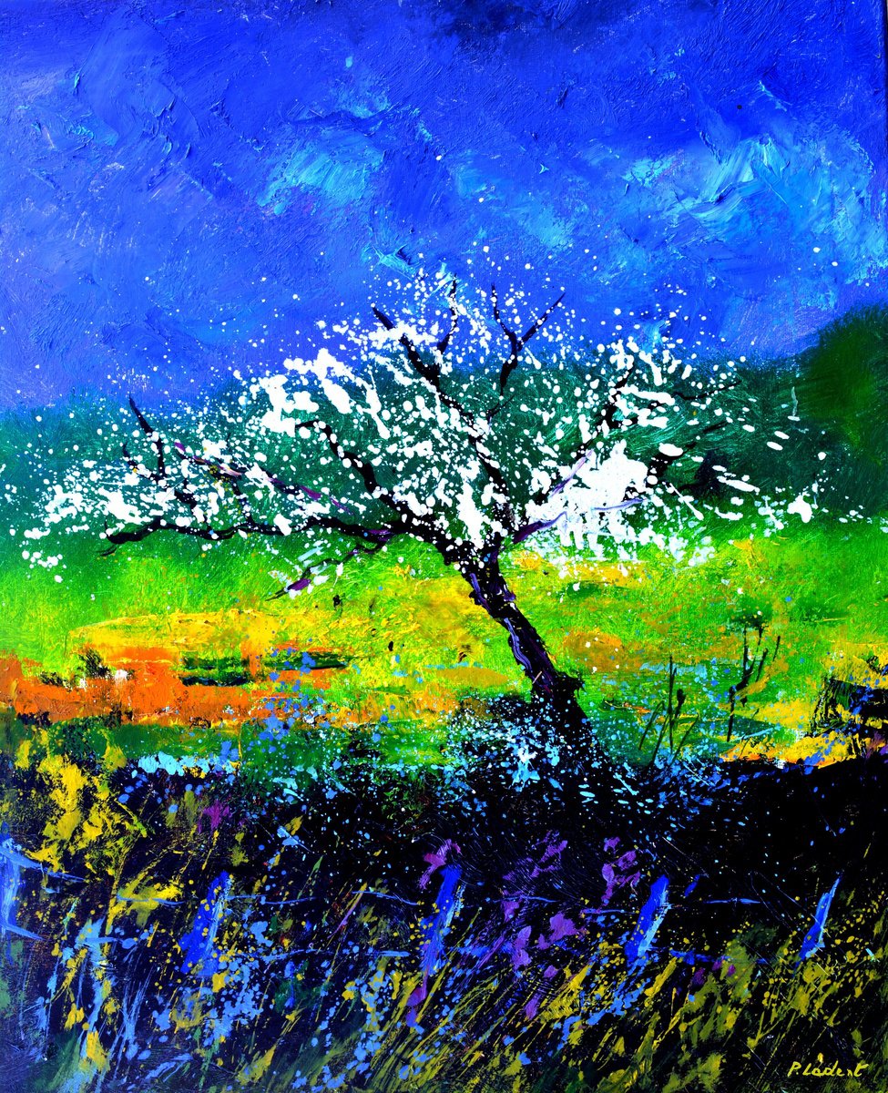 Apple Tree In Spring 56 By Pol Henry Ledent, 20 X 24, Artwork For Sale On Artfinder