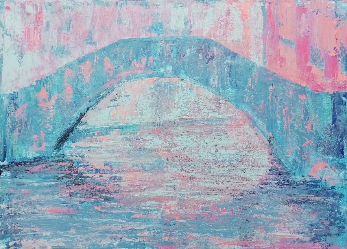 Blue bridge in Venice by Denis Kuvayev
