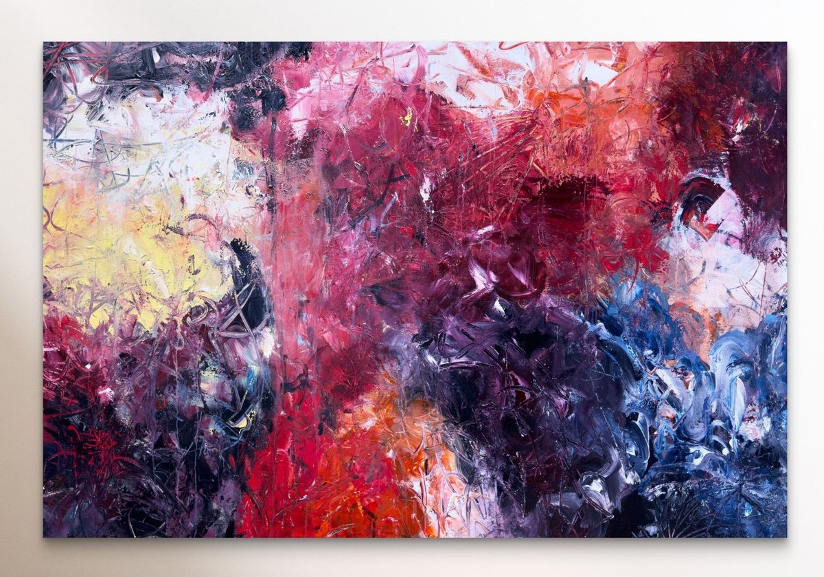 Signs From The Red Planet By Theodor Anghel, 60 X 40, Artwork For Sale On Artfinder