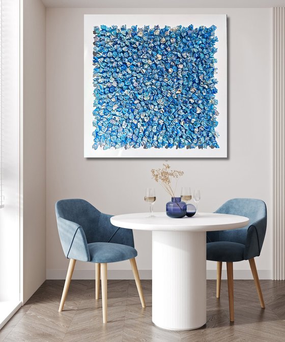 Connection, blue #29(36"x36")