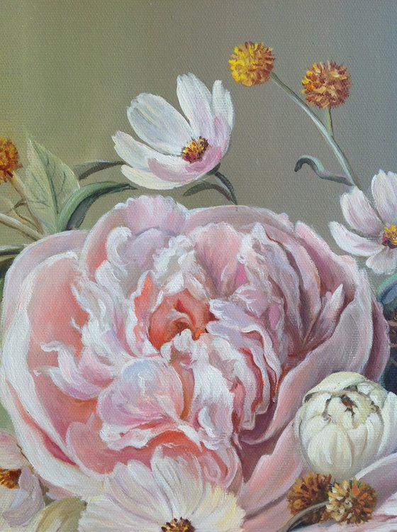 Bouquet with peonies