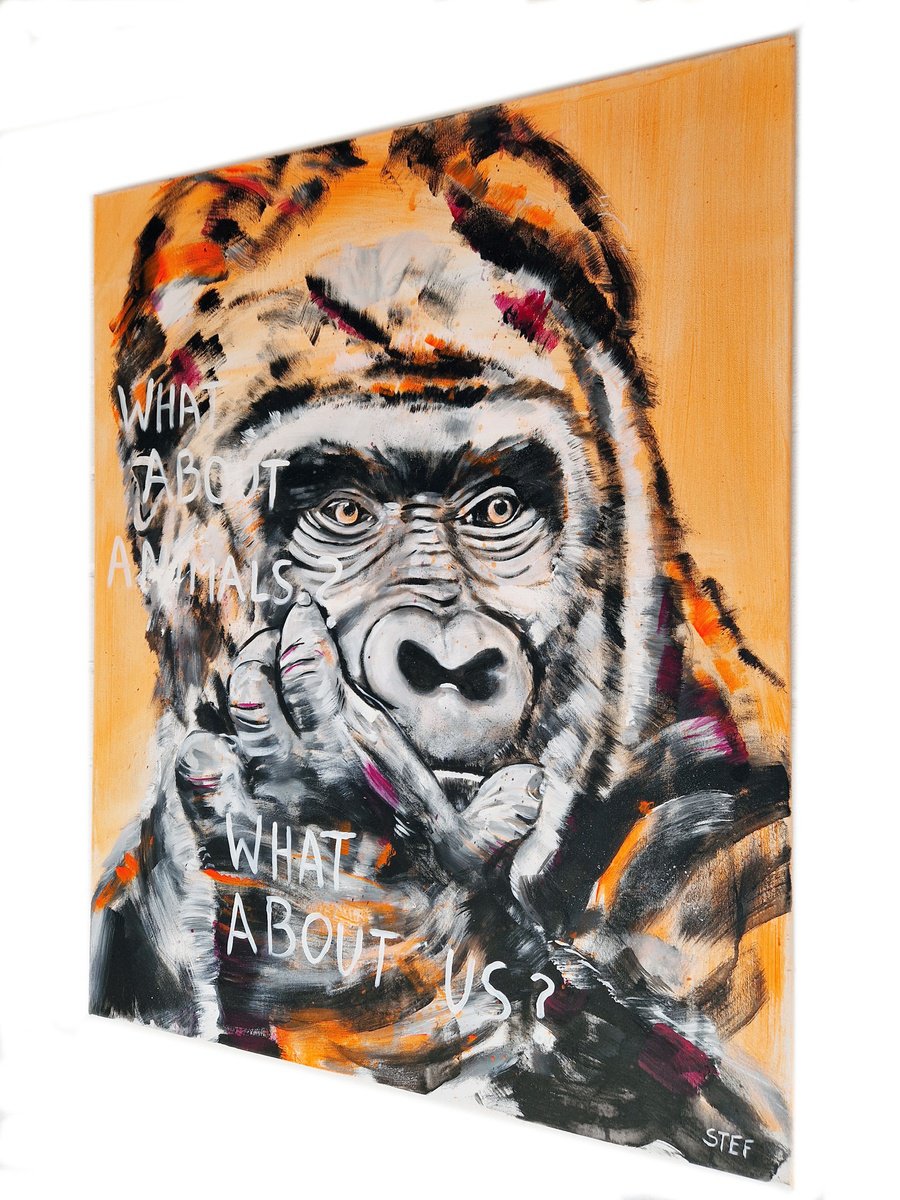 Gorilla #4 By Stefanie Rogge, 31 X 39, Artwork For Sale On Artfinder