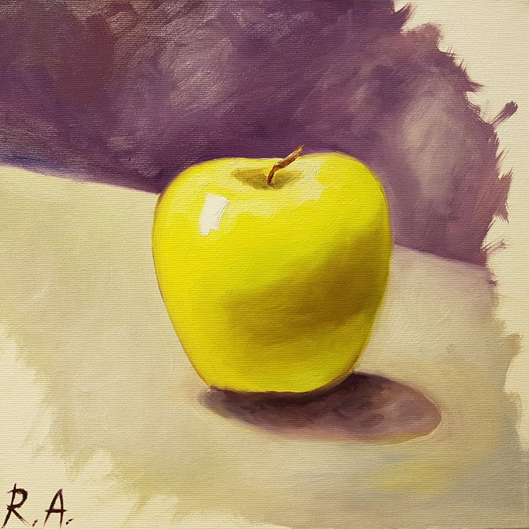 Still Life Apple 30 30 Cm By Anna Reznik Artfinder