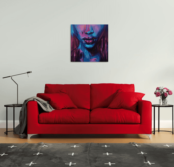 EMPOWERED - Black woman wall art Contemporary African American home decor