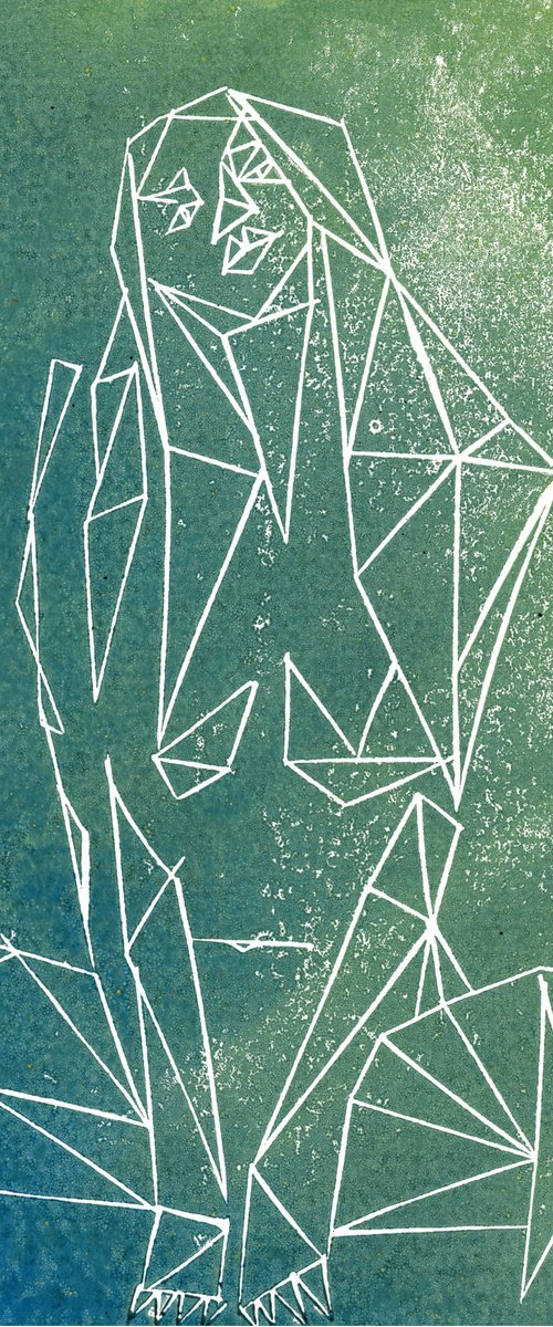 Triangles 10 - abstracted nude by Reimaennchen - Christian Reimann