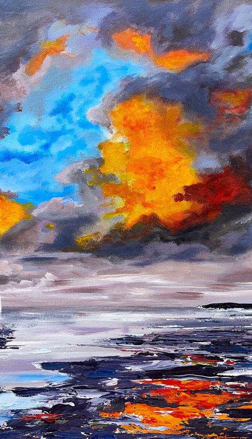Old Harry Rocks from Studland Beach by Marja Brown