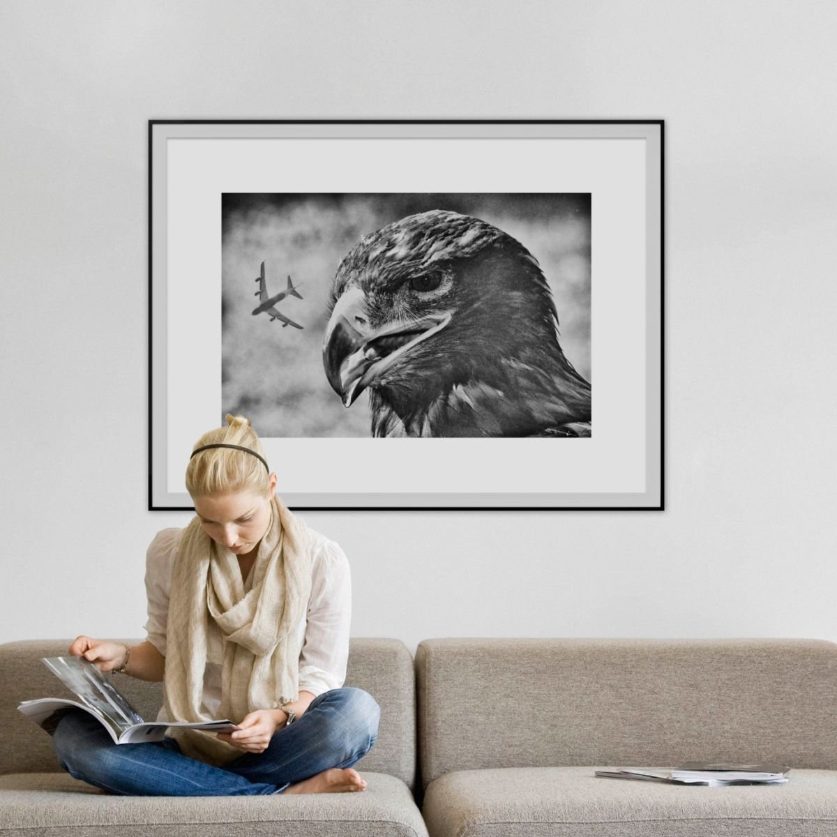 Abstract Photograph By Marc Ehrenbold, 40 X 30", Flight, Original Artwork