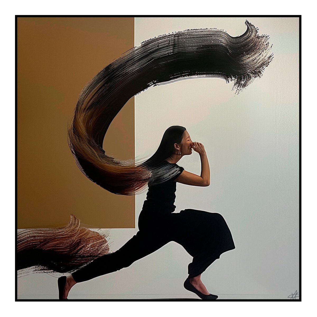 Portrait Print By Anzhelika Klimina, 17 X 17, - Breathless, Original Artwork