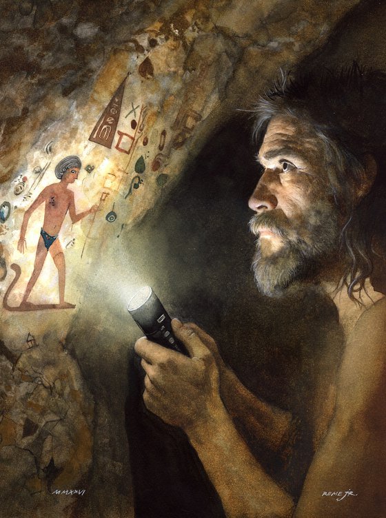Prehistoric art exhibition