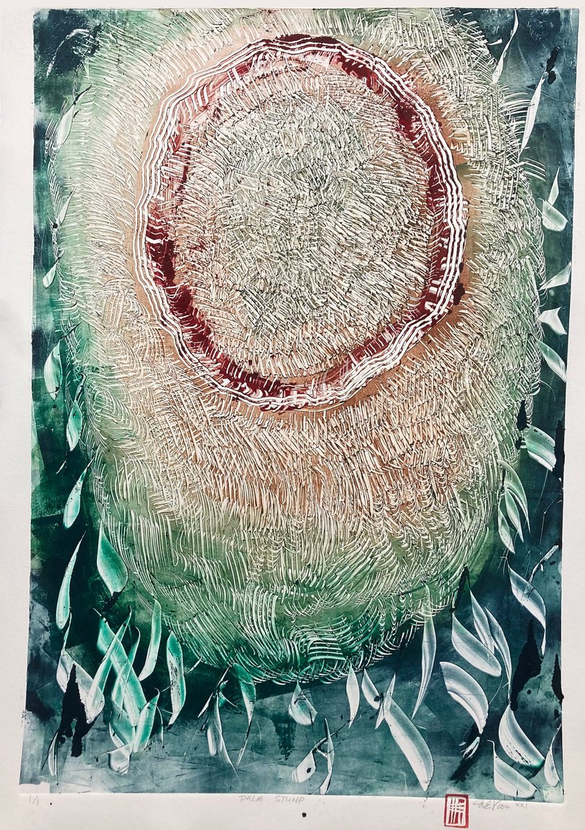 Organic Limited Edition Print , Palm Stump By Michael E. Voss, 22 X 32, Artwork For Sale On Artfinder