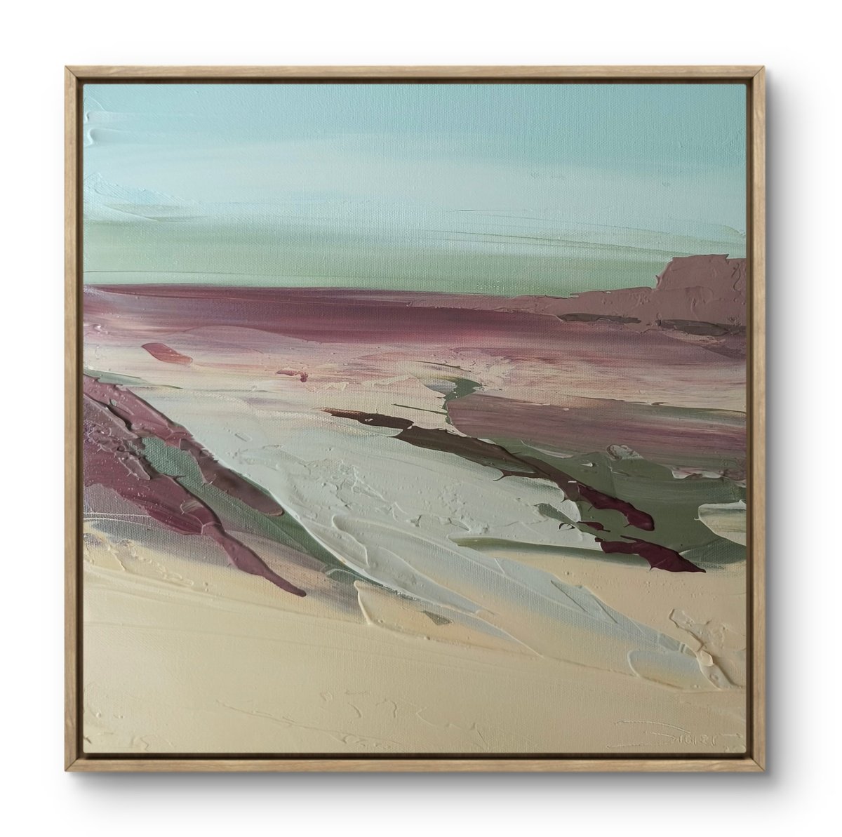 Impressionistic Landscape Acrylic Painting By Athaang Art, 15 X 15, Seascape, Original Artwork