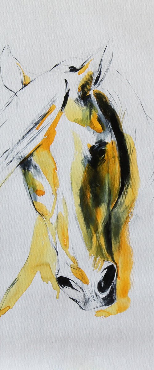 yellow portrait by Marie Madej