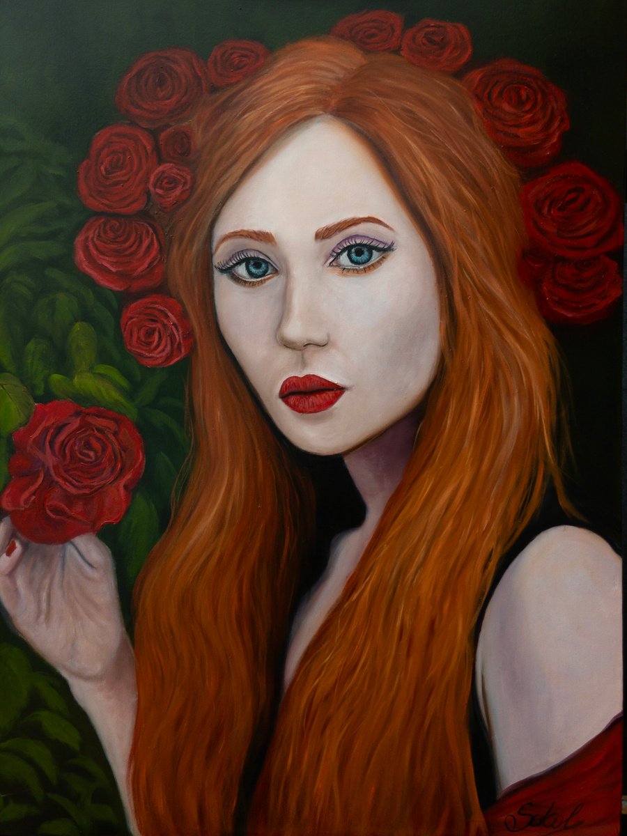 Girl With Red Hair by Kinga Sokol