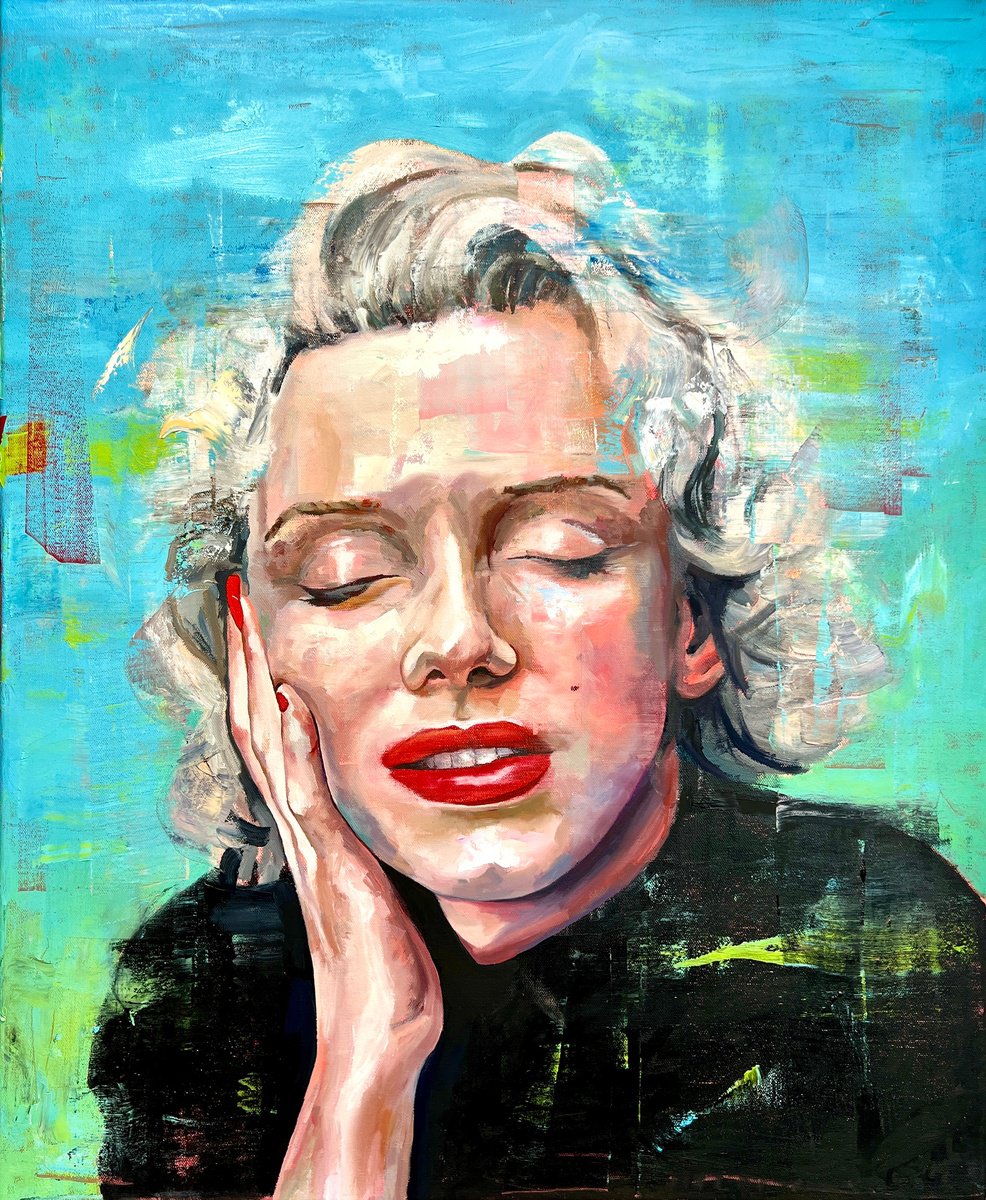 Impressionistic Portrait Oil Painting By Jonathan Mcafee, 24 X 30, M.m., Original Artwork