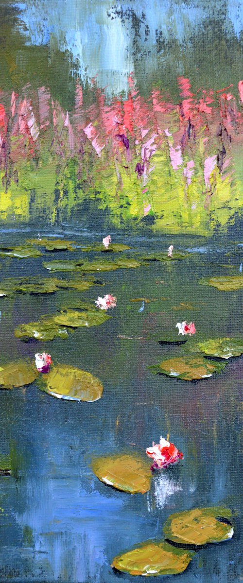 Green Pond 30X30 by Elena Lukina