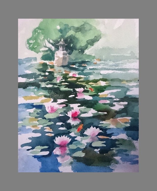 Jardin Zen Garden France By Olga Lomax Artfinder