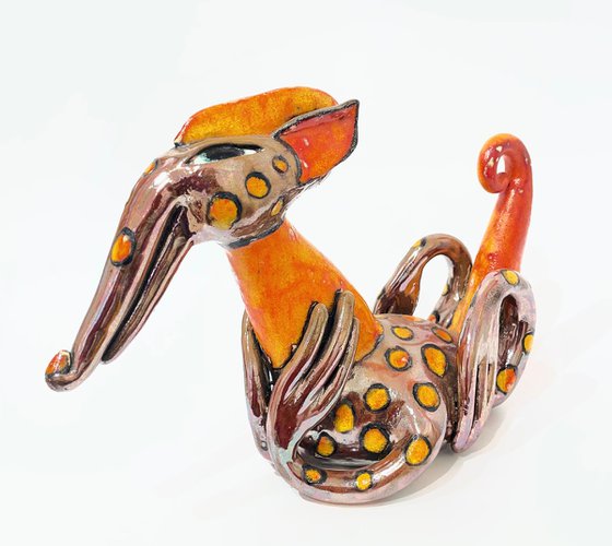 Orange Dotted Dragon