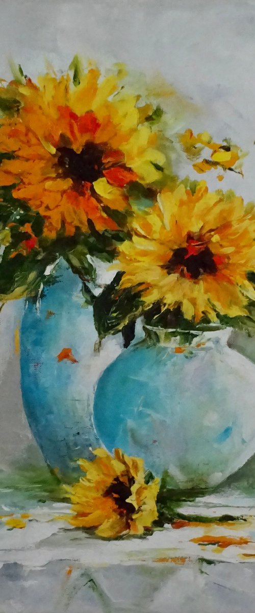 Sunflower by Mel Davies Original Art